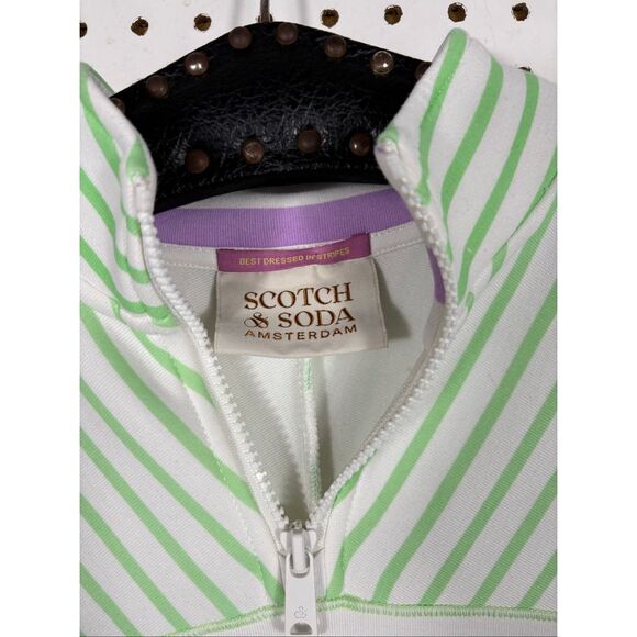 Scotch & Soda striped quarter zip pullover size Xs - Picture 3 of 5